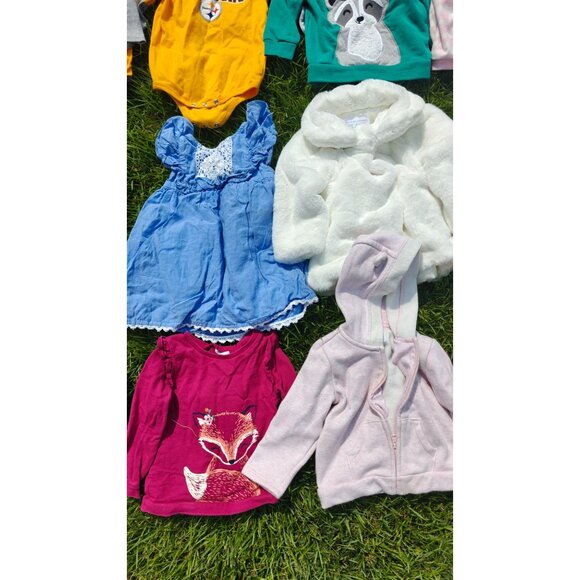 Baby Girl Clothes Lot 18-24 mo 15 Pcs Variety Carters Old Navy Children's Place - Picture 3 of 10